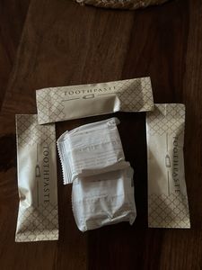 Premium quality body soap + toothpaste
