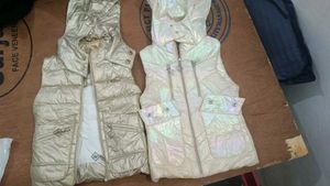 Hooded Puffer Vest Set pack of 2