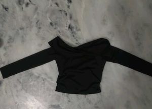 Black Off-Shoulder Top