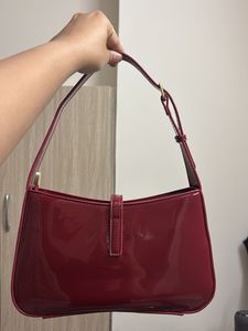 Chic Red Patent Leather Bag