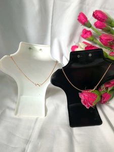 Butterfly Metal Combo White-M Necklace &amp; Earring