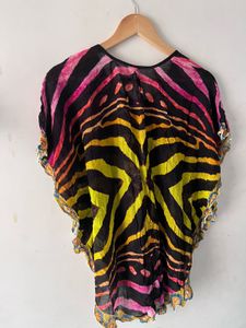 Designer Label Pure Georgette Boho Kaftan Top