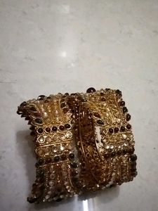 Ornate Embellished Bangles Set