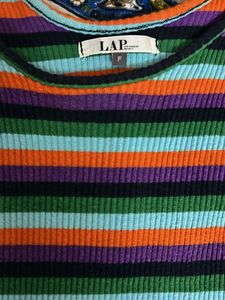 Colorful Striped Cropped top