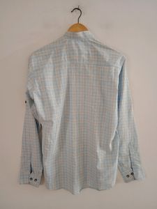 Light Blue Checked Shirt (Men)
