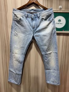 Diesel Thavar Slim Skinny Blue Distressed Jeans
