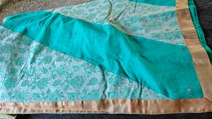 Stylish Sea Green Ethnic saree