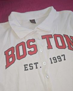 Boston Est. 1997 Cropped Polo #FreeUpSale #99