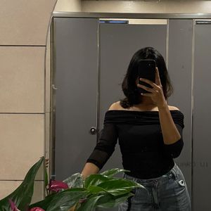 Chic Black Off-Shoulder Top