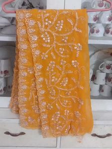 Embroidered Yellow Kurta