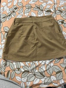 h&amp;m khaki mini skirt