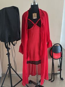Red Lingerie Set
