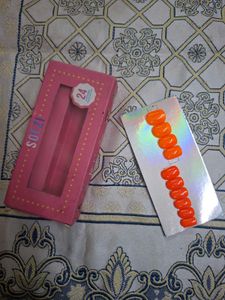 Soezi Orange Press-On Nails