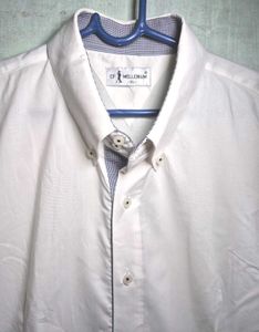 Men's White Button-Down Shirt