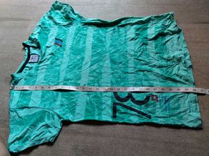 Green Graphic Print 2:T-Shirts