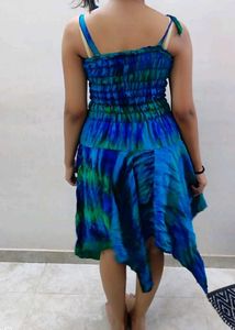 Blue &amp; Green Tie Dye Sundress