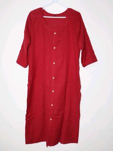 Stylish Red cotton Kurta