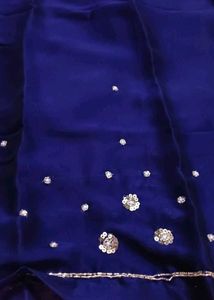 Original Hand Brush Paint Work Saree