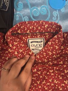 Men's Red Floral Print Shirt