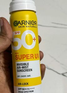 sealed Garnier UV Air-Mist Sunscreen SPF 50+