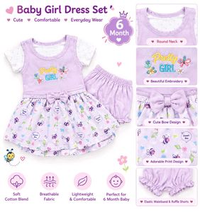Baby Girl Dress Set - 6 Month