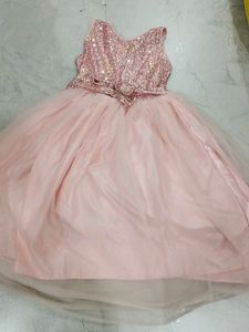Pink Sequin Party Dress
