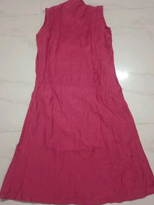 Pink Sleeveless Dress.  size : M
