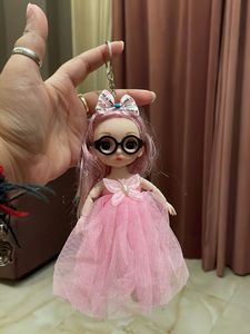 Cute Pink Doll Keychain