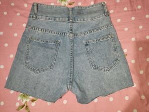 High Waisted Denim Shorts