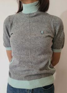 Cozy Grey Knit Top