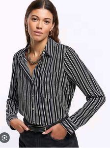 Striped Button-up Shirt
