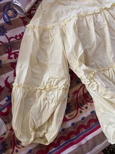 Ruffled Cream Tiered Blouse