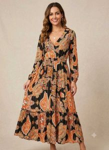 Zudio Paisley Print Maxi Dresss