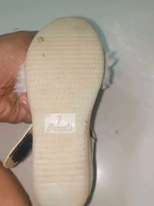 Silver Sandals with Fur Detail