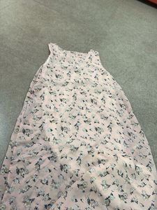 Light Pink Floral Maxi Dress