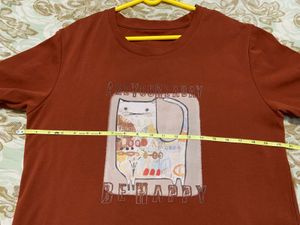 Unisex Rust Brown Graphic T-shirt