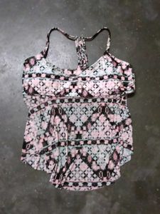 Boho Print Racerback Tank Top