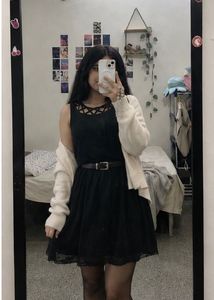 Black A-line Dress