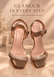 Sparkly Rose Gold Heels