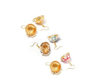 Handcrafted Jhumka Earrings Set of 3