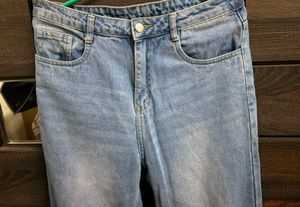 Light Wash Wide Leg Jeans