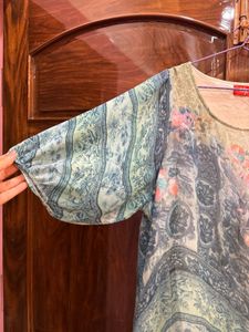 Beautiful Floral Print Kurta Dress