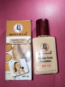 BROWN BLUSH SPF 15 invisible finish foundation