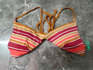 printed bikini top