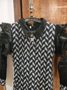 Sparkling Chevron Pattern Ethnic Gown