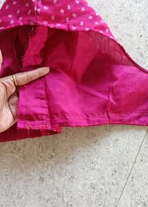 Saree With Stitched Blouse