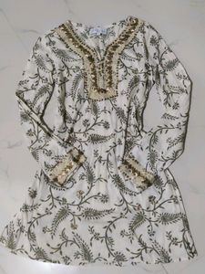 Hand Work Party Brand Short Kurti