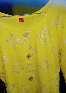 Beautiful Lemon Yellow Kurti