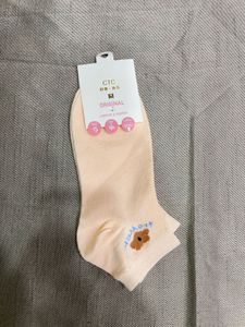 Cute Peach Flower Socks