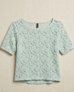 Floral Lace Short Sleeve Top